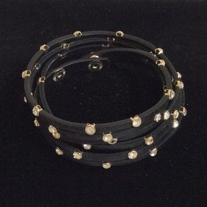 Women’s black wrap bracelet